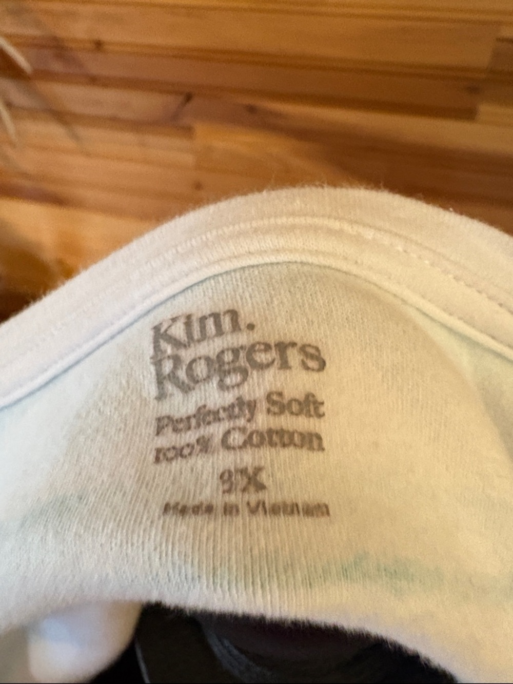 Kim Rogers Striped Short-Sleeve Tee in Teal, Pink & Tan - Picture 2 of 5